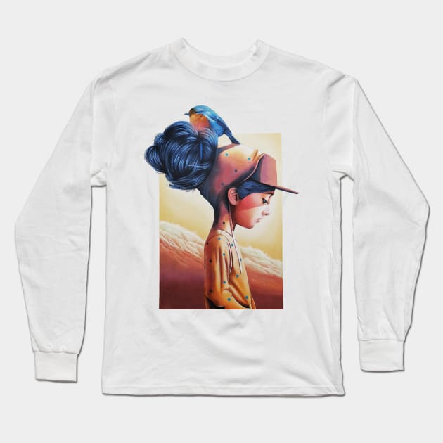 Lovely Girl Nature Lovers Urban Style Long Sleeve T-Shirt by OWLvision33